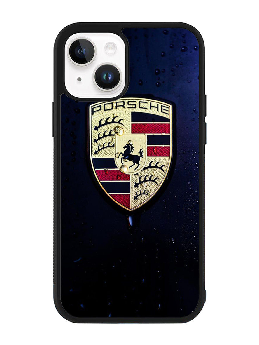 Porsche Logo Blue Background iPhone 14 Plus Case QC2844