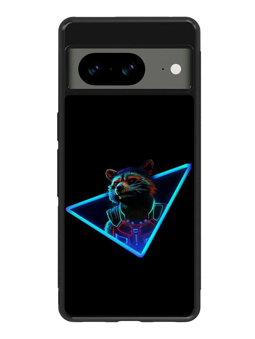 Rocket Raccoon Neon Google Pixel 8A Case QC1920