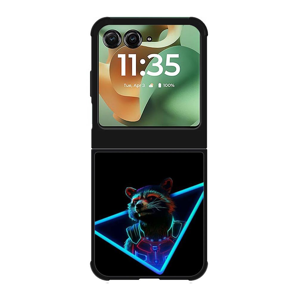 Rocket Raccoon Neon Motorola Moto RAZR 2025 Case OV1920