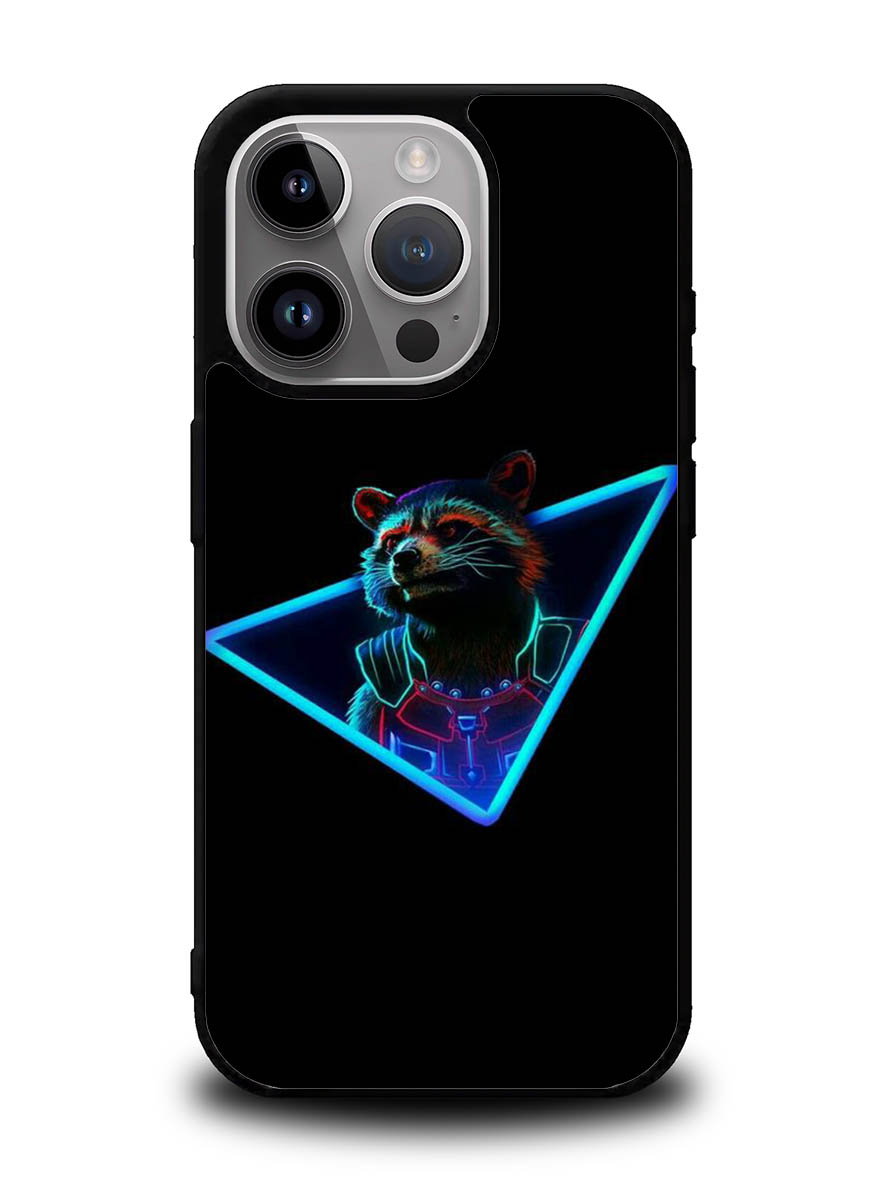 Rocket Raccoon Neon iPhone 16 Pro Case OV1920