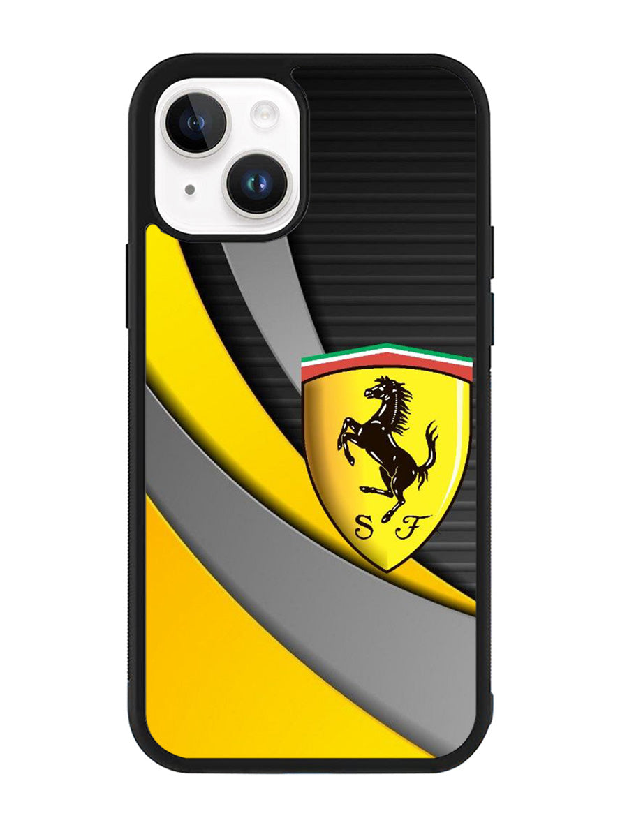 Yellow Ferrari Logo iPhone 14 Plus Case QC1921
