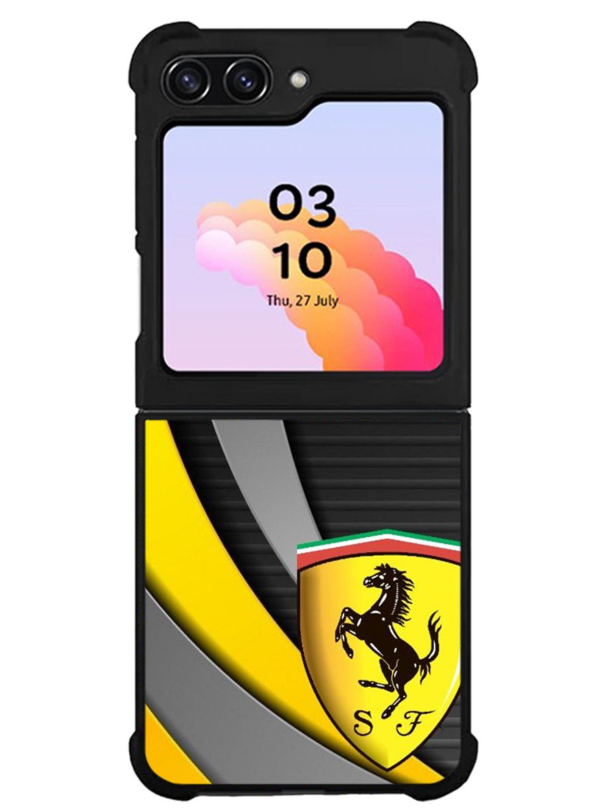 Yellow Ferrari Logo Samsung Galaxy Z Flip 5 5G 2023 Case OV1921