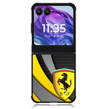 Yellow Ferrari Logo Motorola Moto Razr Plus 2024 , Moto Razr+ 2024 Case OV1921