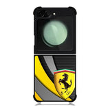 Yellow Ferrari Logo Samsung Galaxy Z Flip 6 5G 2024 Case OV1921