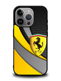 Yellow Ferrari Logo iPhone 16 Pro Max Case QC1921
