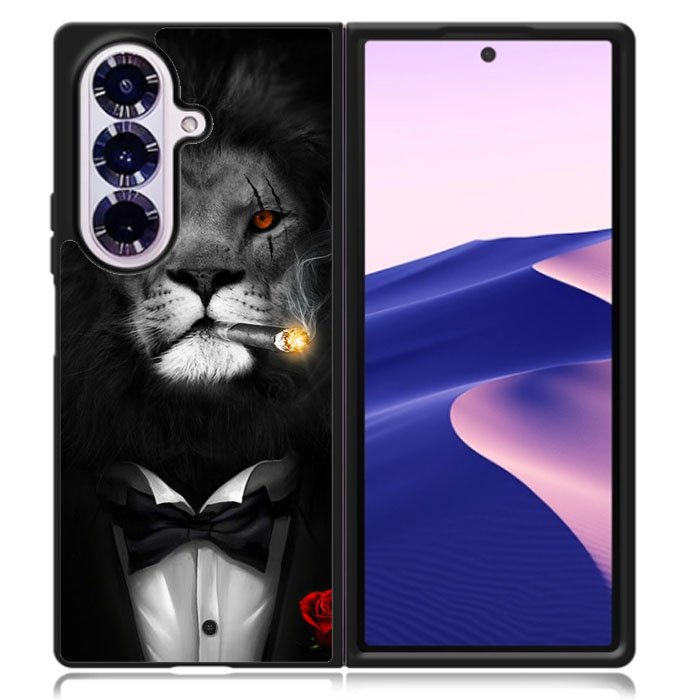 Big Boss Lion Flower Samsung Galaxy Z Fold 7 Case OV8530