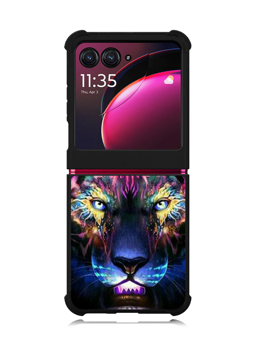 Tiger Neon Motorola Moto Razr Plus 2023 , Moto Razr+ 2023 Case OV7776