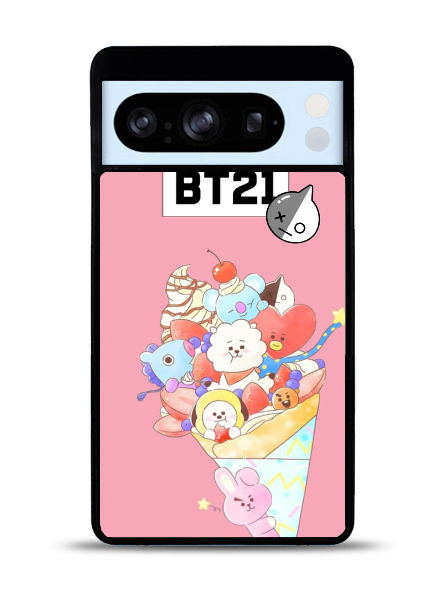 BTS BT21 Pink Cute Google Pixel 8 Pro Case QC4309