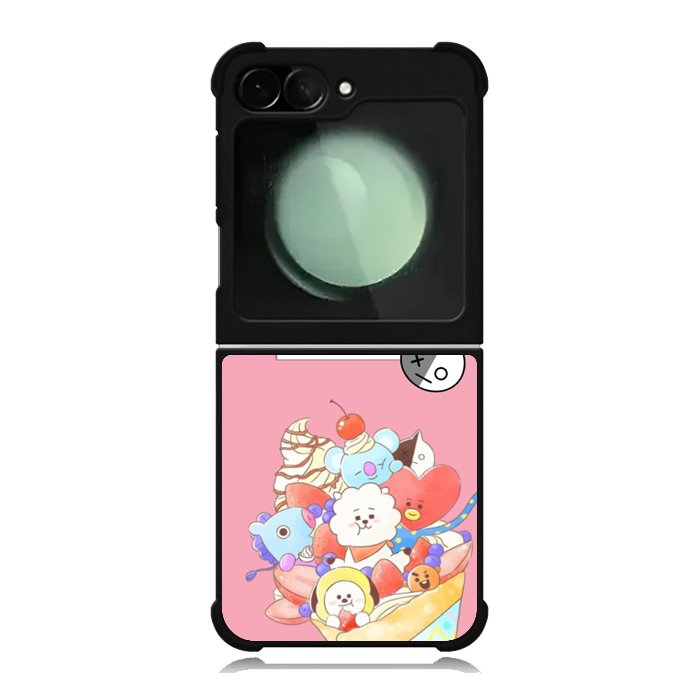 BTS BT21 Pink Cute Samsung Galaxy Z Flip 6 5G 2024 Case OV4309