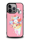 BTS BT21 Pink Cute iPhone 14 Pro Case QC4309