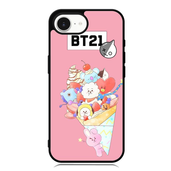 BTS BT21 Pink Cute iPhone 16e Case OV4309