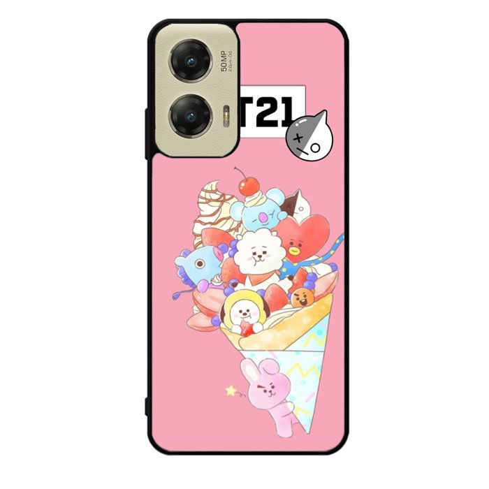 BTS BT21 Pink Cute Motorola Moto G Stylus 5G 2024 Case OV4309