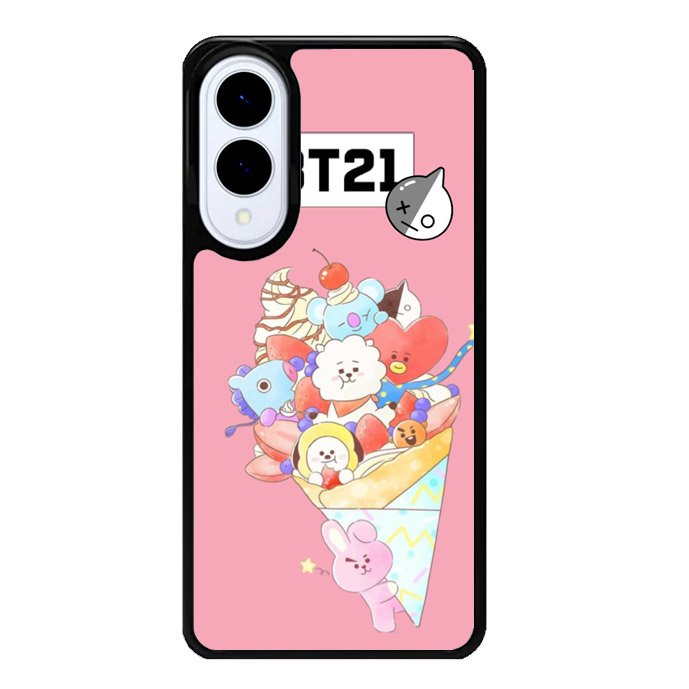BTS BT21 Pink Cute Samsung Galaxy S25 Edge 5G Case OV4309