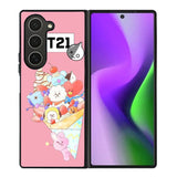 BTS BT21 Pink Cute Samsung Galaxy Z Fold 6 5G 2024 Case OV4309