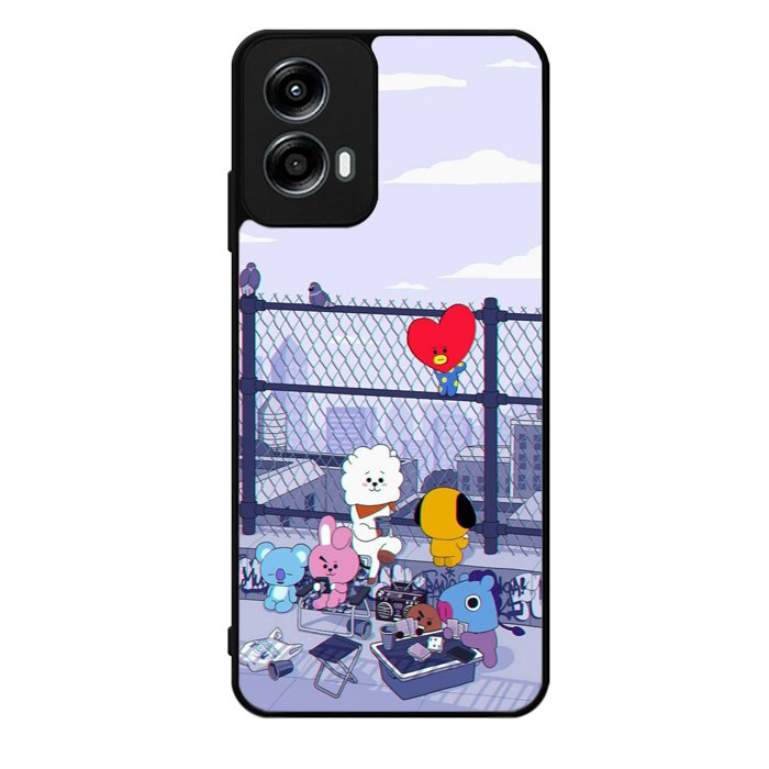 BTS BT21 Cute Rooftop Motorola Moto G Play 2024 Case OV4270