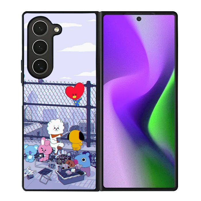 BTS BT21 Cute Rooftop Samsung Galaxy Z Fold 6 5G 2024 Case OV4270