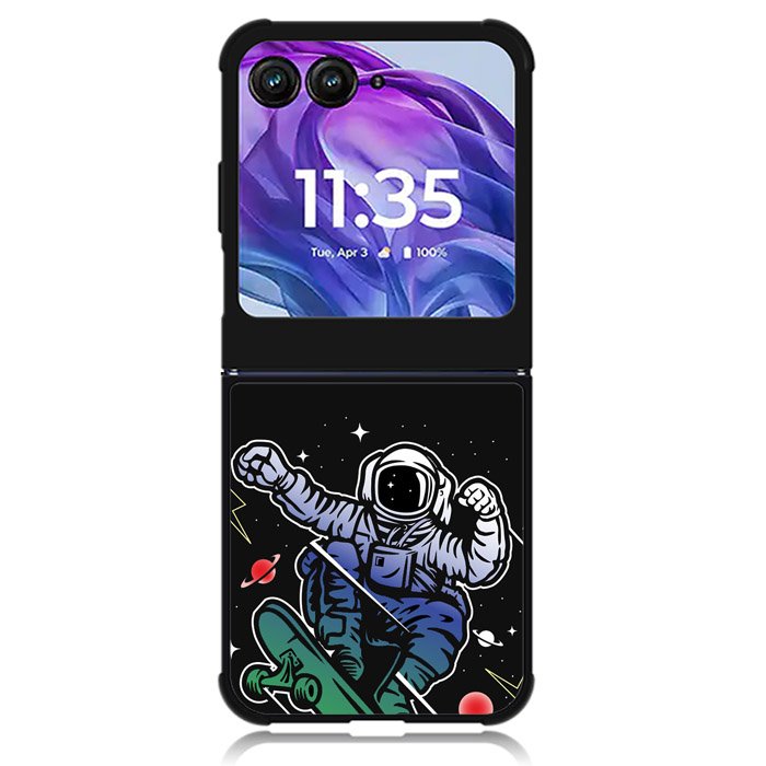 Astro Skateboard To Moon And Back Motorola Moto Razr Plus 2024 , Moto Razr+ 2024 Case OV3893