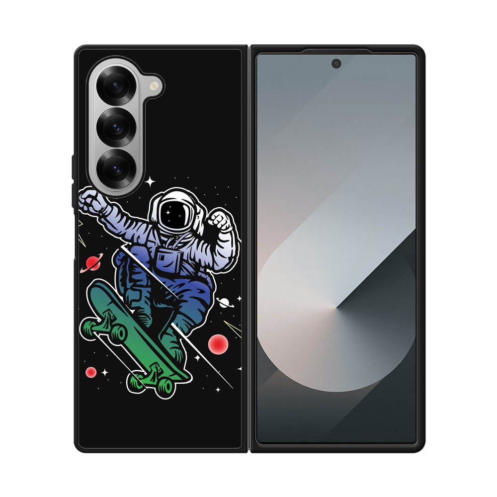 Astro Skateboard To Moon And Back Samsung Galaxy Z Fold 7 5G Case QC3893