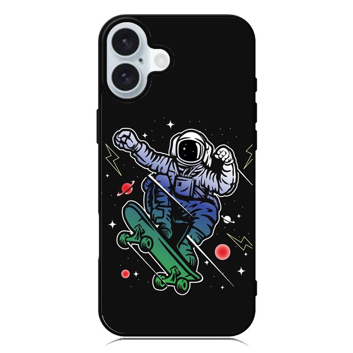 Astro Skateboard To Moon And Back iPhone 16 Case QC3893