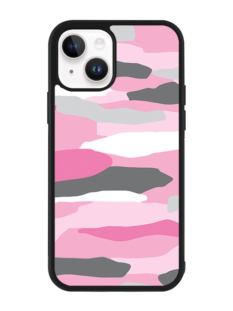 Pink Camo iPhone 14 Case QC2911