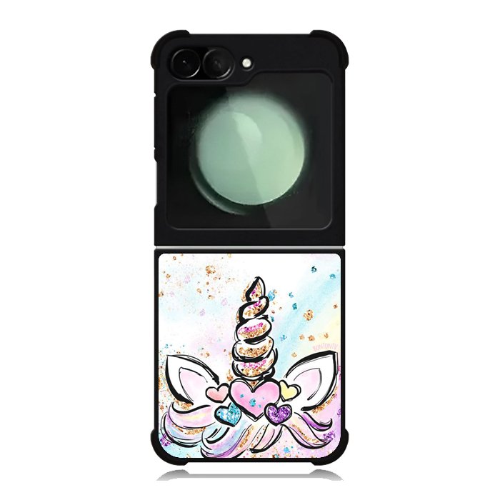 Cute Unicorn Sparkling Samsung Galaxy Z Flip 6 Case