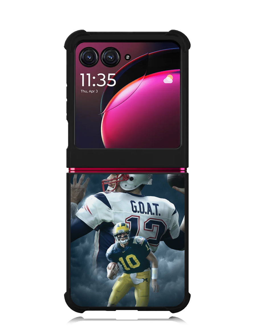 Tom brady the goat Michigan This Is Michigan Motorola Moto Razr Plus 2023 , Moto Razr+ 2023 Case OV2172