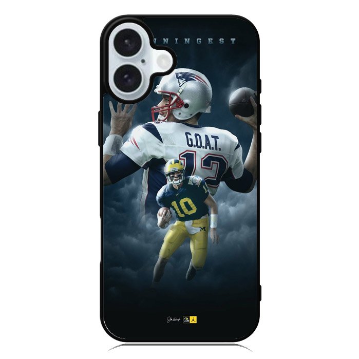Tom brady the goat Michigan This Is Michigan iPhone 16 Case QC2172