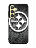 Steelers black and white Samsung Galaxy S24 FE 5G Case OV6899