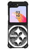Steelers black and white Samsung Galaxy Z Flip 5 5G 2023 Case OV6899