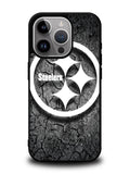Steelers black and white iPhone 16 Pro Max Case OV6899