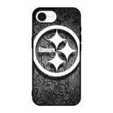 Steelers black and white iPhone 17e Case OV6899