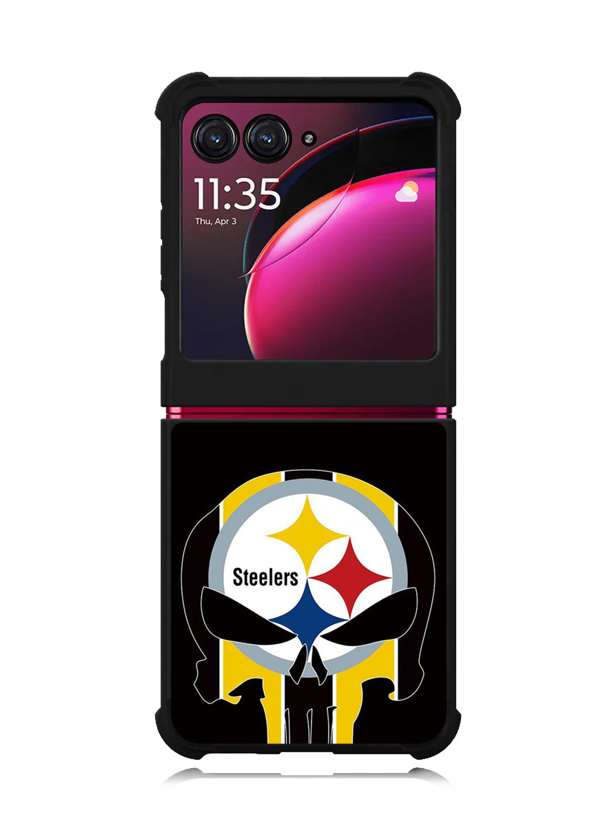 Pittsburgh Steelers skull flags Motorola Moto Razr Plus 2023 , Moto Razr+ 2023 Case OV2852