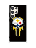 Pittsburgh Steelers skull flags Samsung Galaxy S25 Ultra 5G Case QC2852