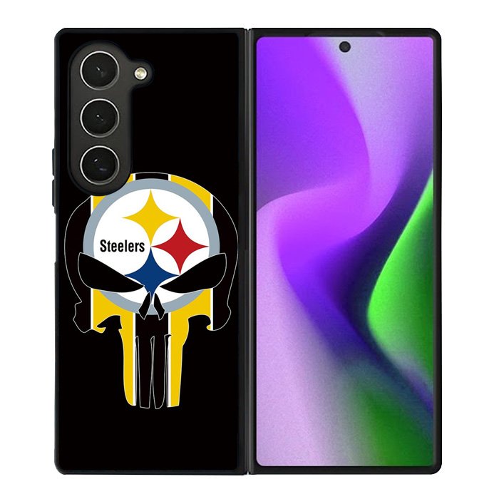 Pittsburgh Steelers skull flags Samsung Galaxy Z Fold 6 5G 2024 Case OV2852