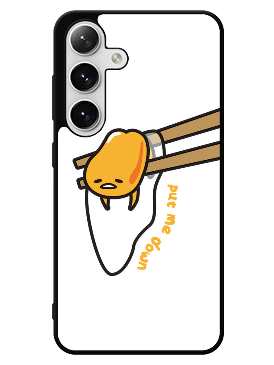 Put Me Down Gudetama Samsung Galaxy S25 5G Case
