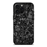 Doodle Grey Cool iPhone 16 Pro Max Case OV7100