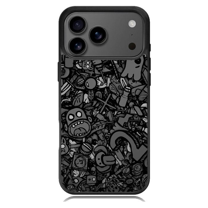 Doodle Grey Cool Samsung Galaxy S26 Ultra Case OV7100