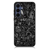 Doodle Grey Cool Samsung Galaxy S25 FE Case OV7100