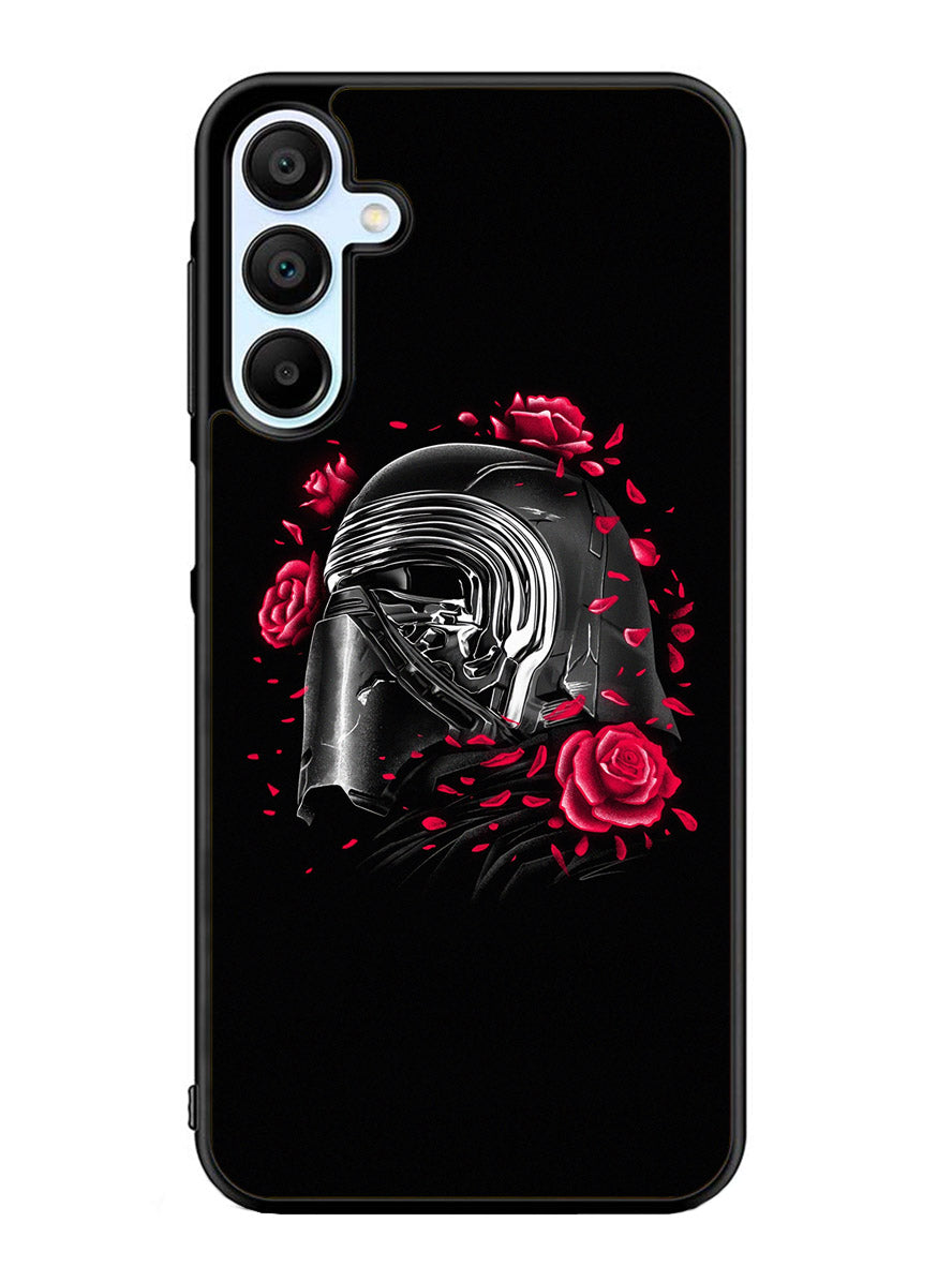 Star Wars Kylo Ren Helmet and Roses Samsung Galaxy A25 5G Case