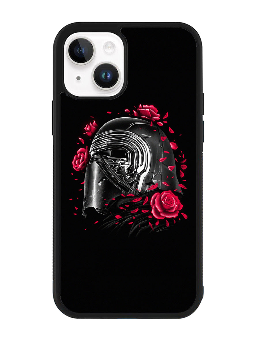 Star Wars Kylo Ren Helmet and Roses iPhone 15 Plus Case OV6917