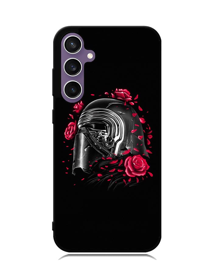 Star Wars Kylo Ren Helmet and Roses Samsung Galaxy S23 FE 5G Case