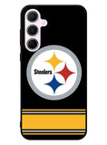 Pittsburgh Steelers Logo Strip Samsung Galaxy A35 5G Case
