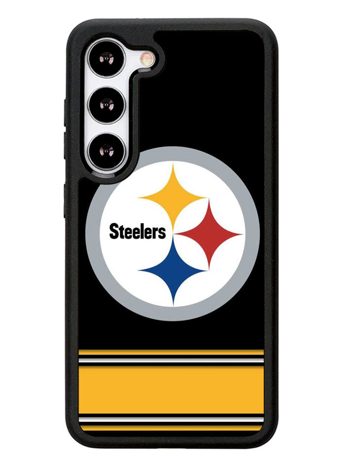 Pittsburgh Steelers Logo Strip Samsung Galaxy S23 Plus 5G / Samsung Galaxy S23+ 5G Case