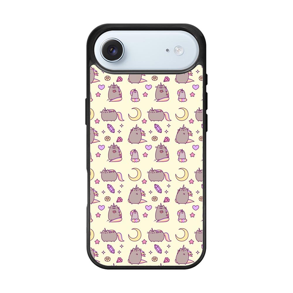 Pusheen The Cat Moon Pattern iPhone Air Case QC6948