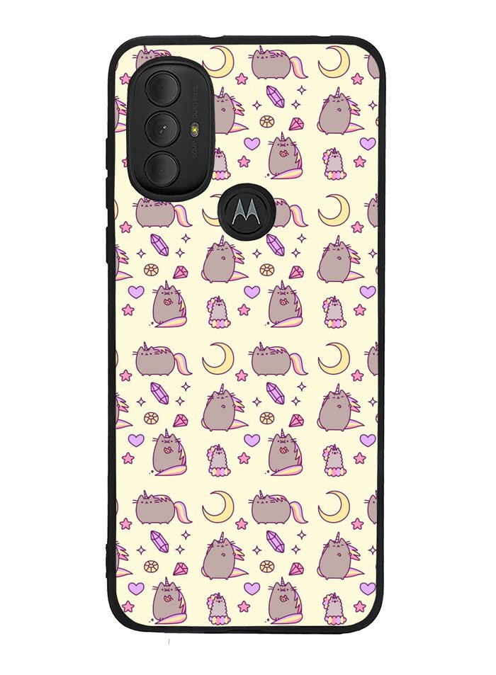 Pusheen The Cat Moon Pattern Motorola Moto G Pure 2021 , Moto G Power 2022 Case OV6948