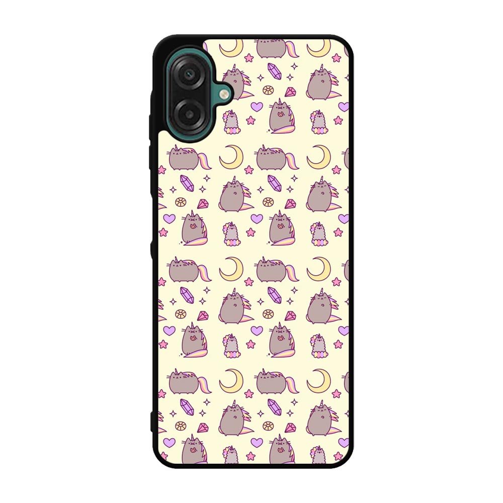 Pusheen The Cat Moon Pattern Samsung Galaxy A07 Case QC6948