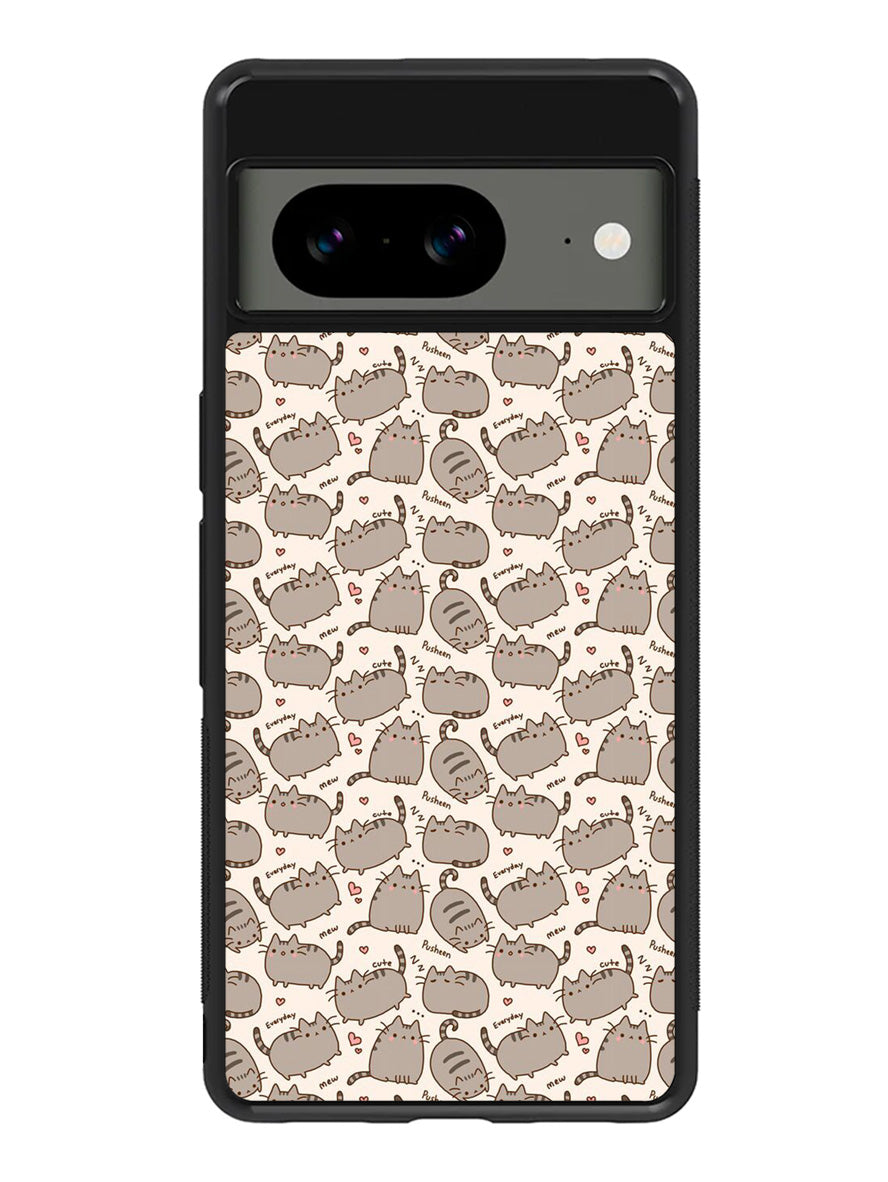 Pusheen The Cat Pattern Google Pixel 8 Case QC6949