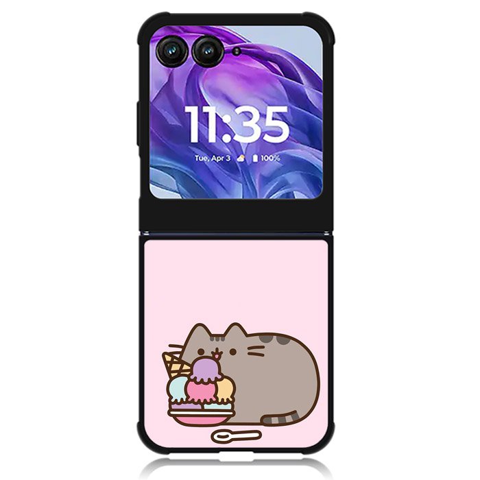 Pusheen The Cat Ice Cream Motorola Moto Razr Plus 2024 , Moto Razr+ 2024 Case OV6946