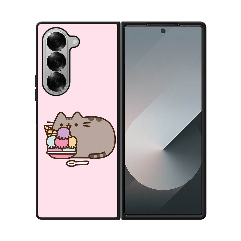 Pusheen The Cat Ice Cream Samsung Galaxy Z Fold 7 5G Case QC6946