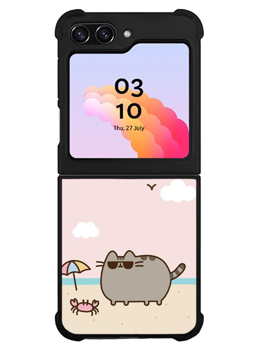 Pusheen The Cat Cool Summer Samsung Galaxy Z Flip 5 5G 2023 Case OV6933